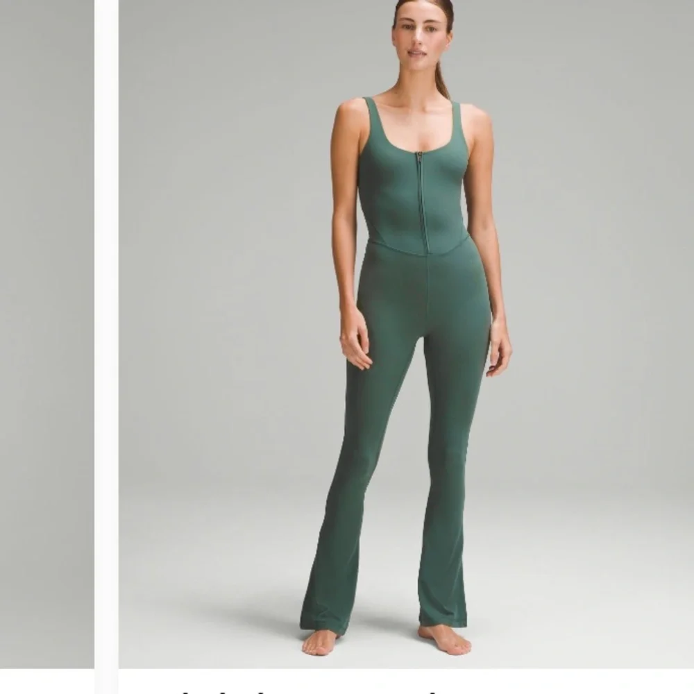 Lululemon align zip front bodysuit 32 mini flare size 2 - Picture 1 of 6